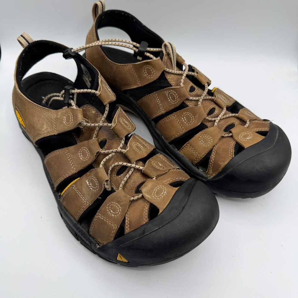 Keen Newport Premium Brown Leather Waterproof Hiking Sandals Mens 13 1012200